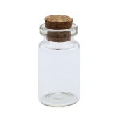 Стеклянная бутылочка с пробкой 2,2*4см фото на сайте Hobbymir.ru
